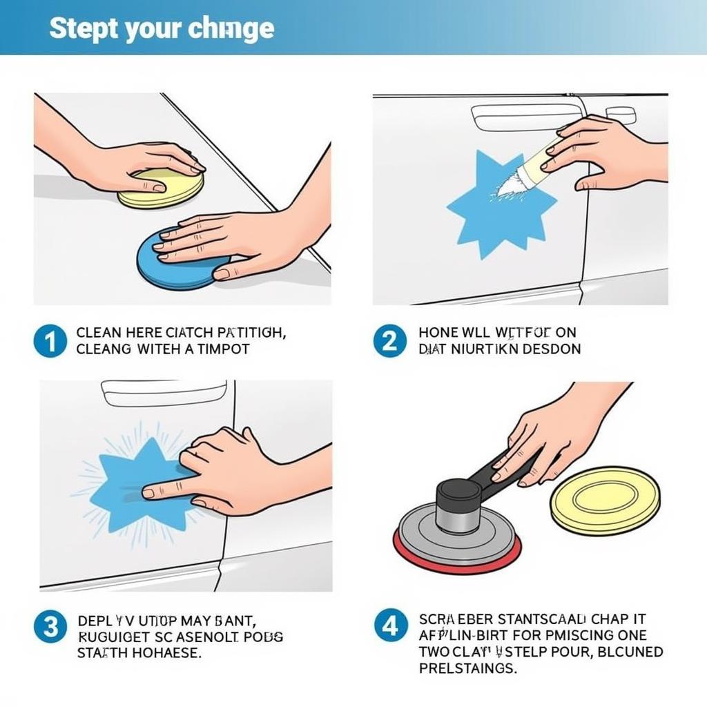 Steps to Apply Car Paint Scratch Repair Kit