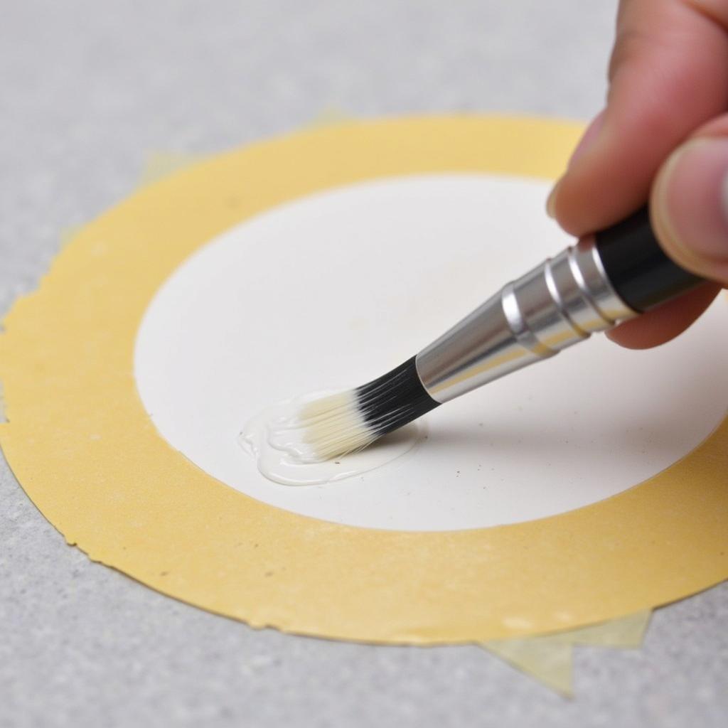 Applying Touch-Up Paint to a Car Chip