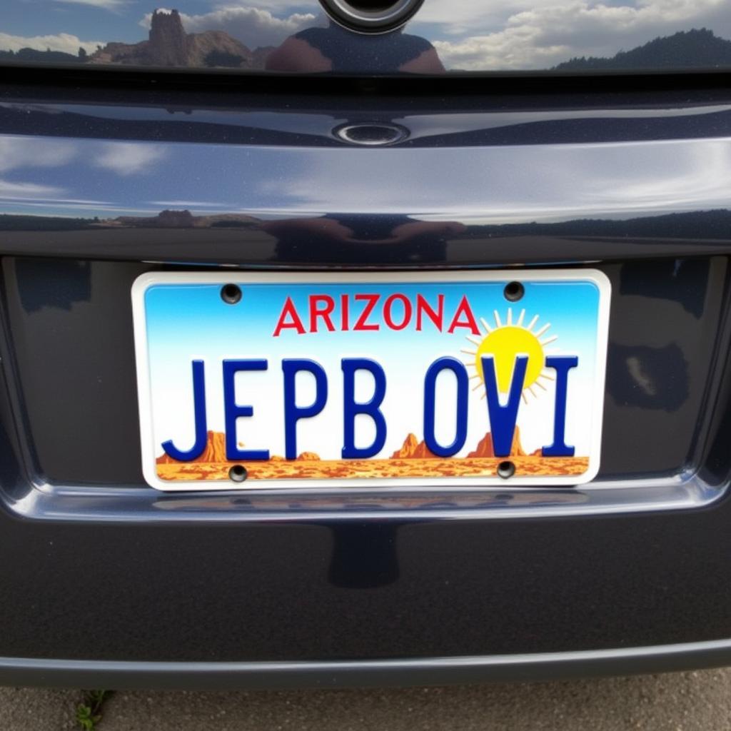 Arizona License Plate