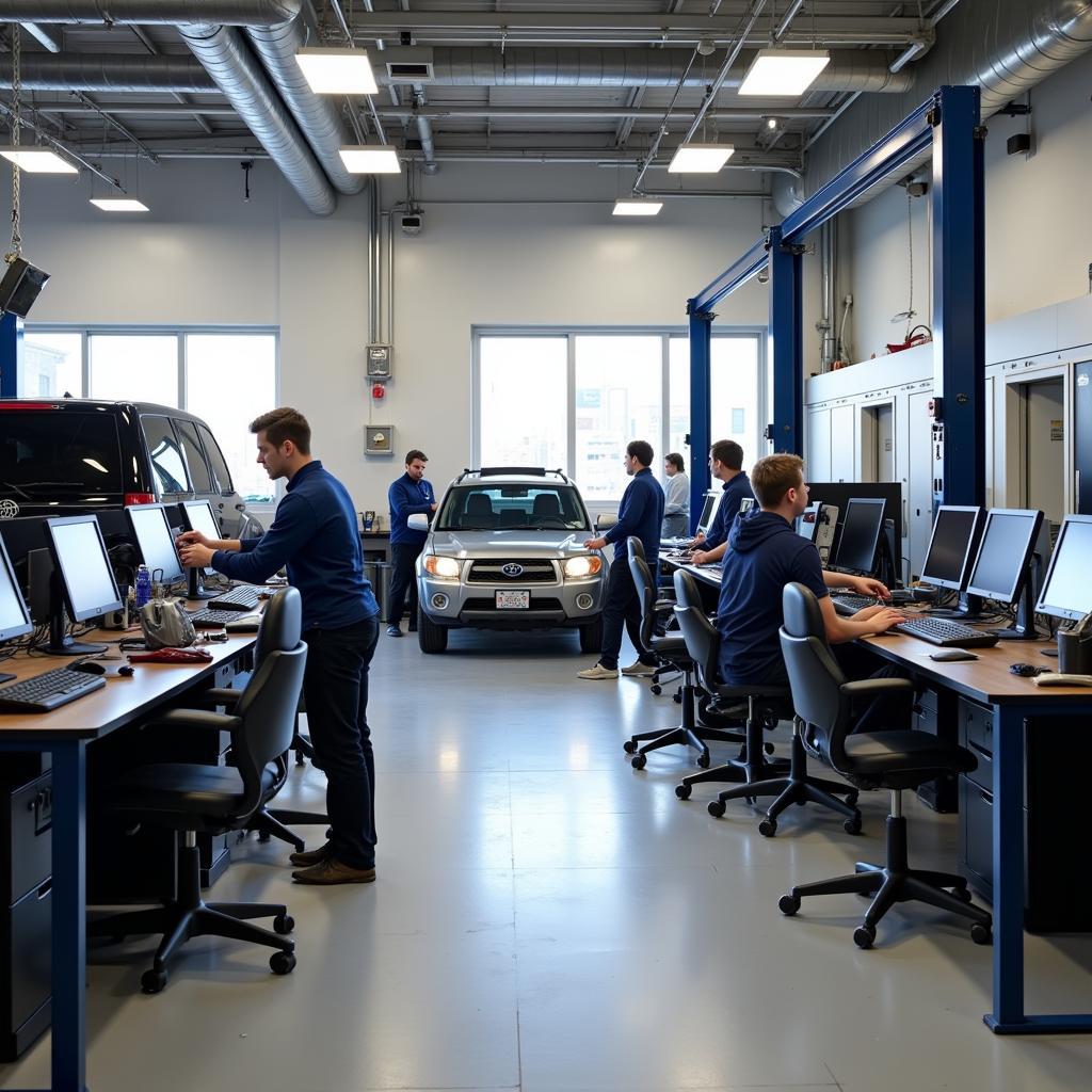 Modern Auto School Facility