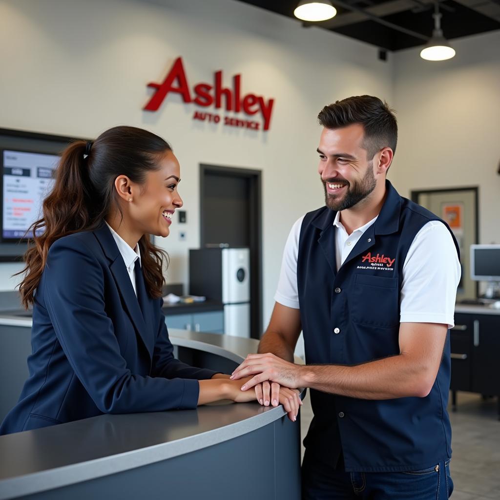 Satisfied Customer at Ashley Auto Service