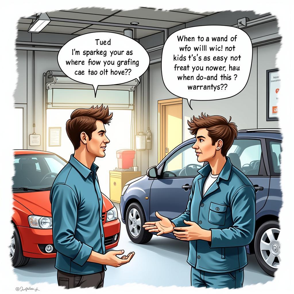 Customer Asking Questions to an Auto Mechanic in Windsor, NY 13865