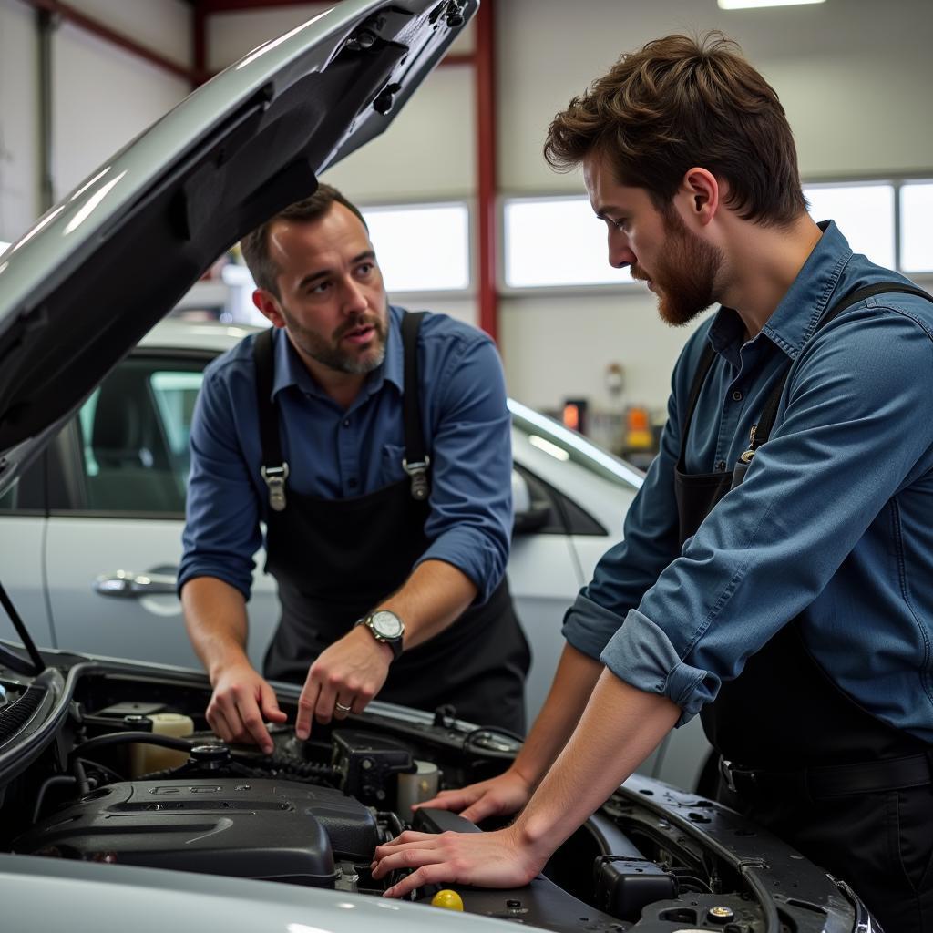 Asking Questions at an Auto Repair Shop in Needham