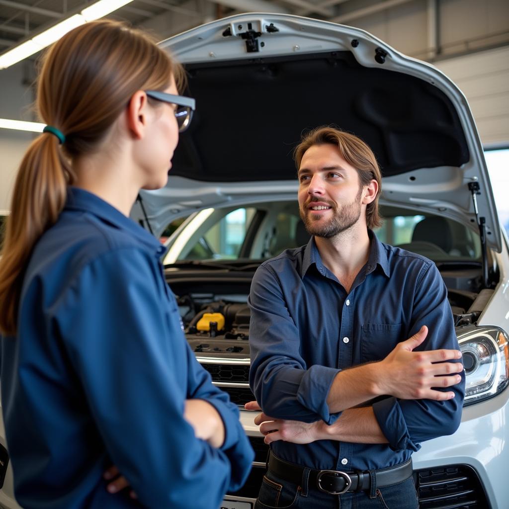 Asking Questions at an Auto Repair Shop in Wellington