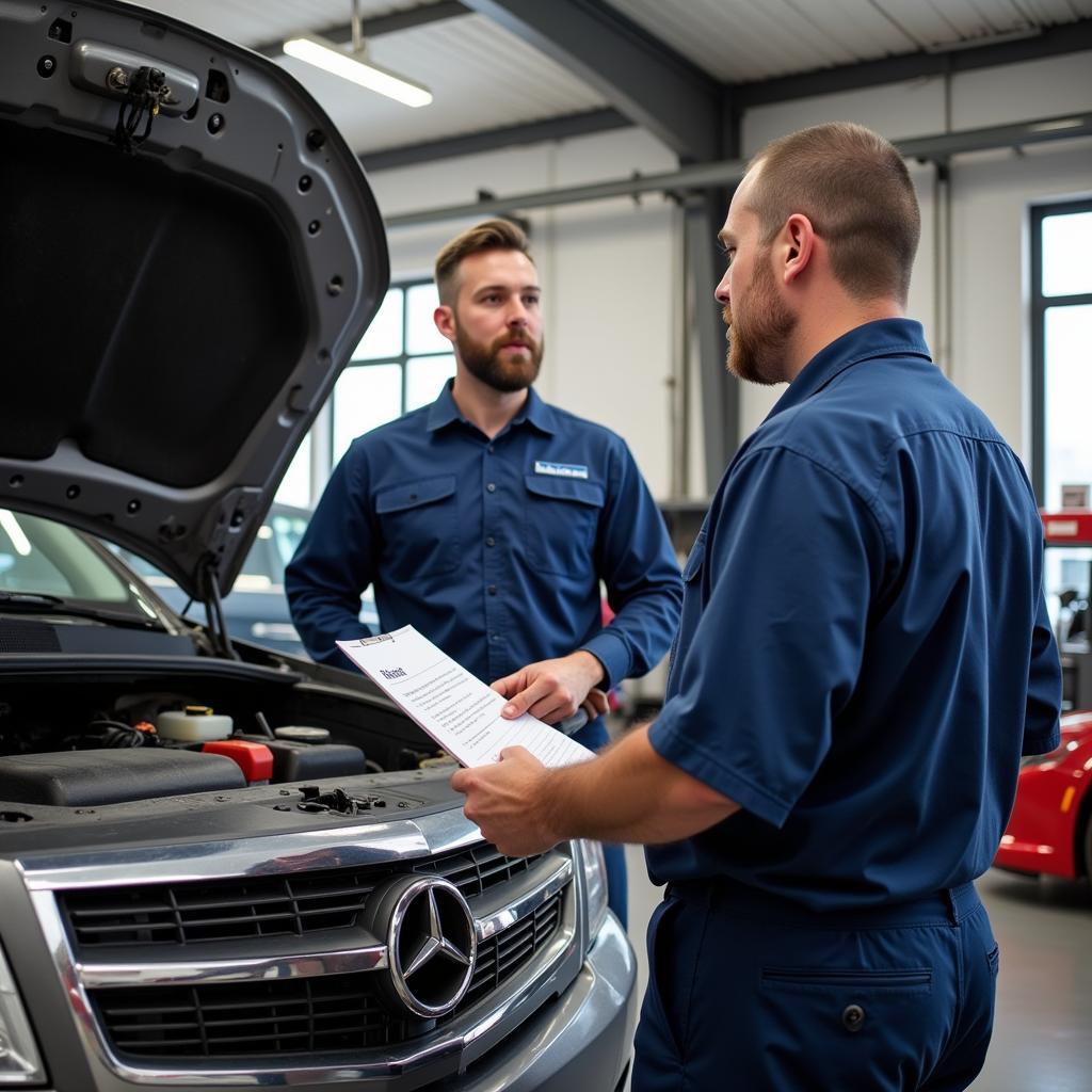 Asking Questions at an Auto Service Center in Dunedin