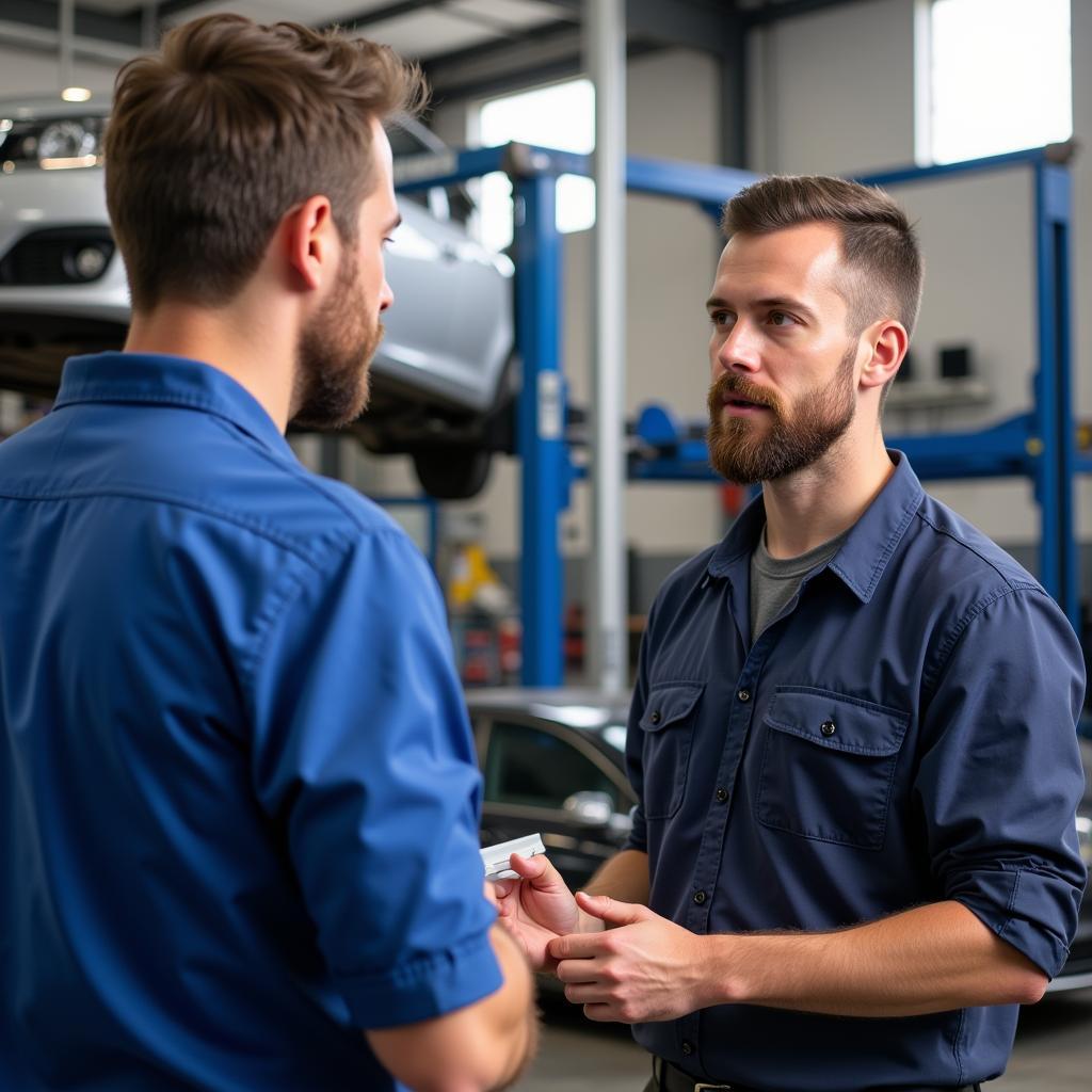 Asking Questions to a Nelson Auto Service Technician