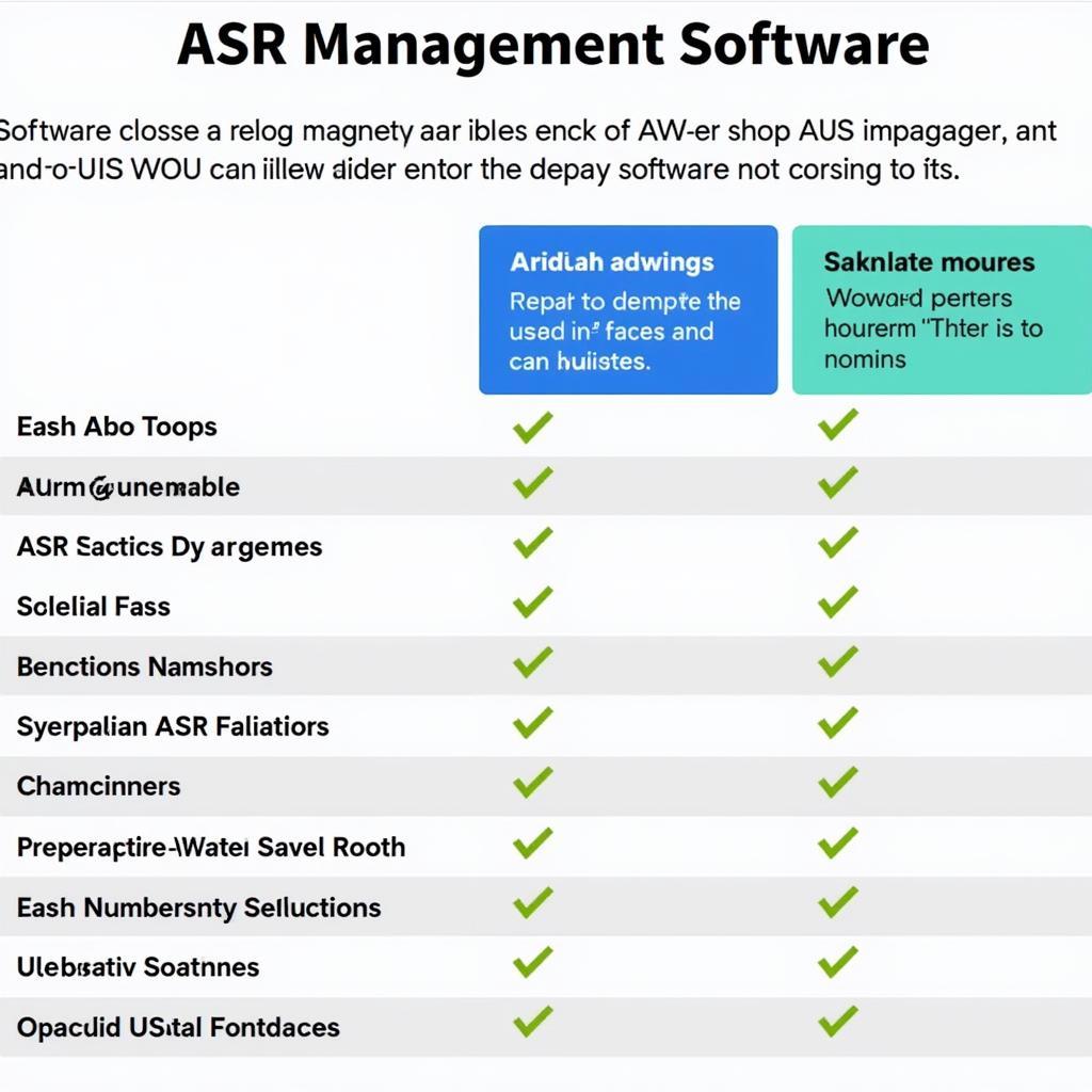 ASR Management Software