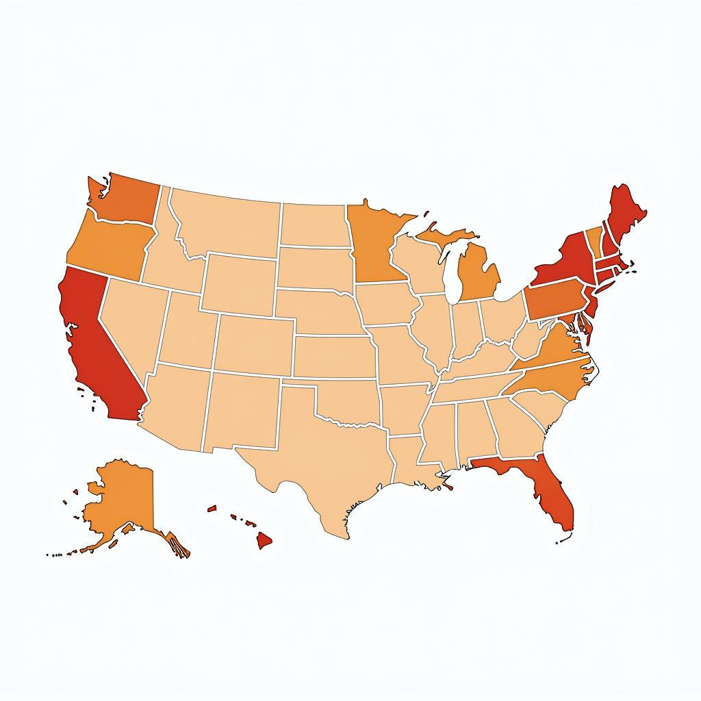 Assistance Auto Service Coverage Map Across Different Regions