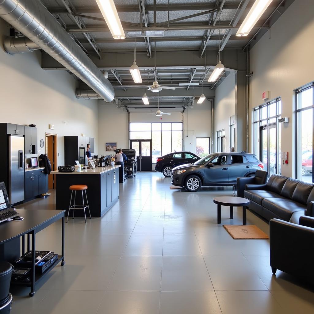 Interior of Atech Auto Services Shop in Glenview IL