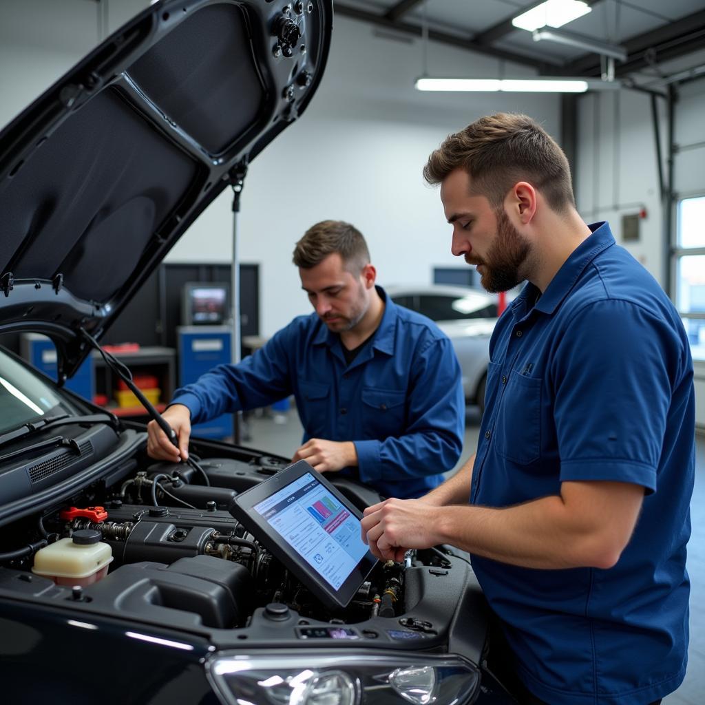 Certified Technicians Performing Atlas Auto Services