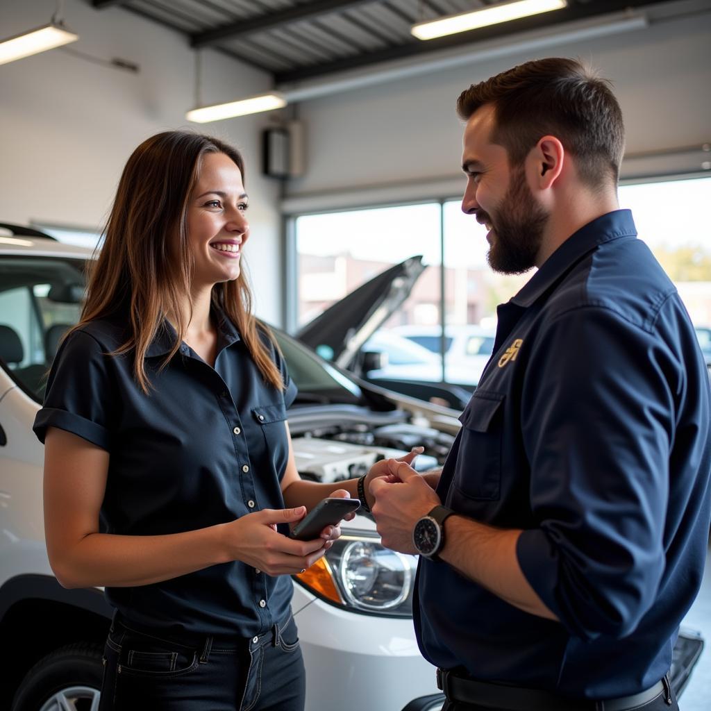 Customer Consulting with Auto Service Advisor in Atmore, AL