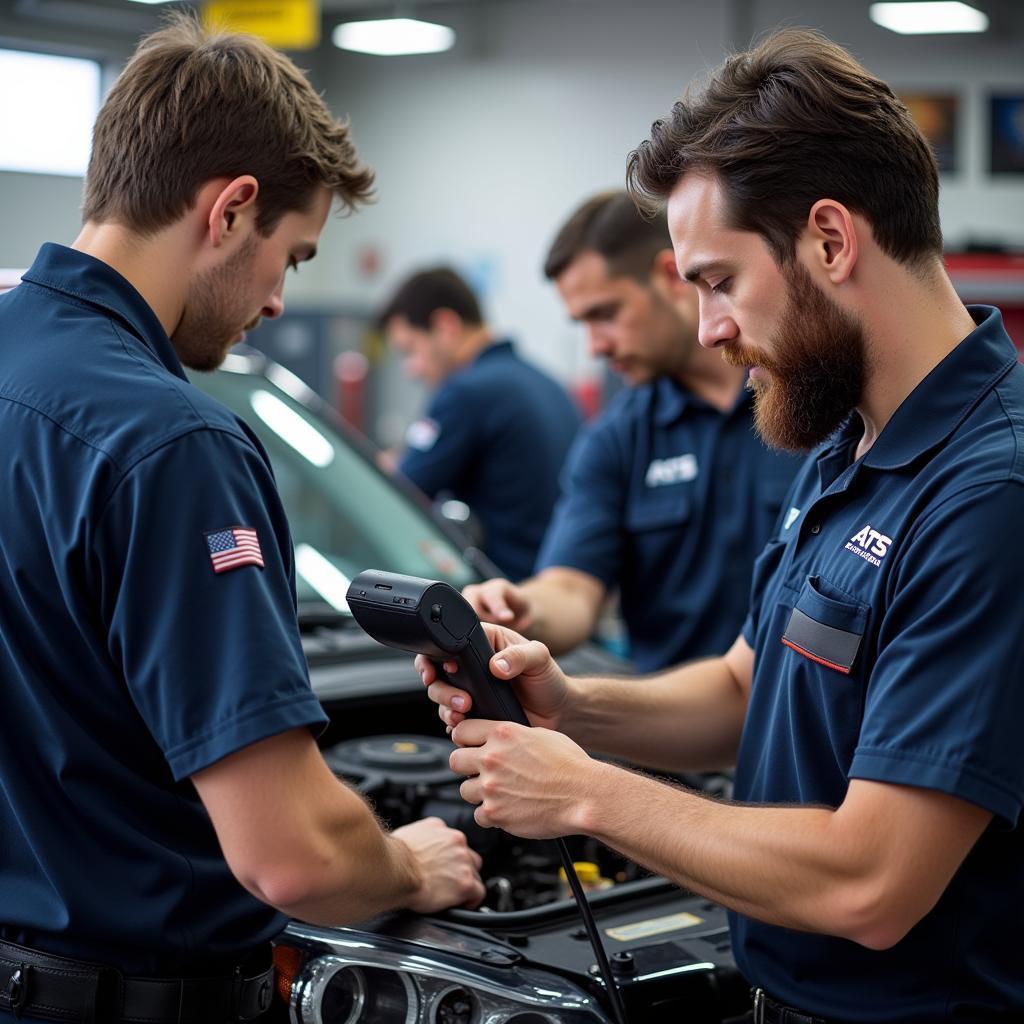 Expert Technicians Performing ATS Auto Trust Services