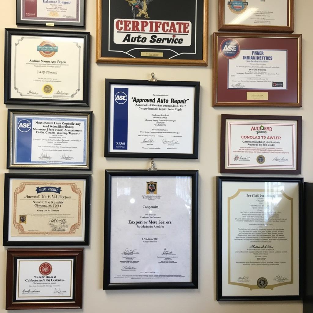 Austin Auto Service Certifications