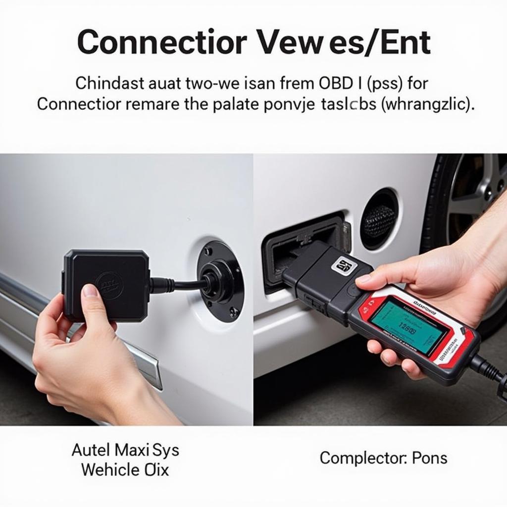 Autel MaxiSys MS908 OBD-II Connection