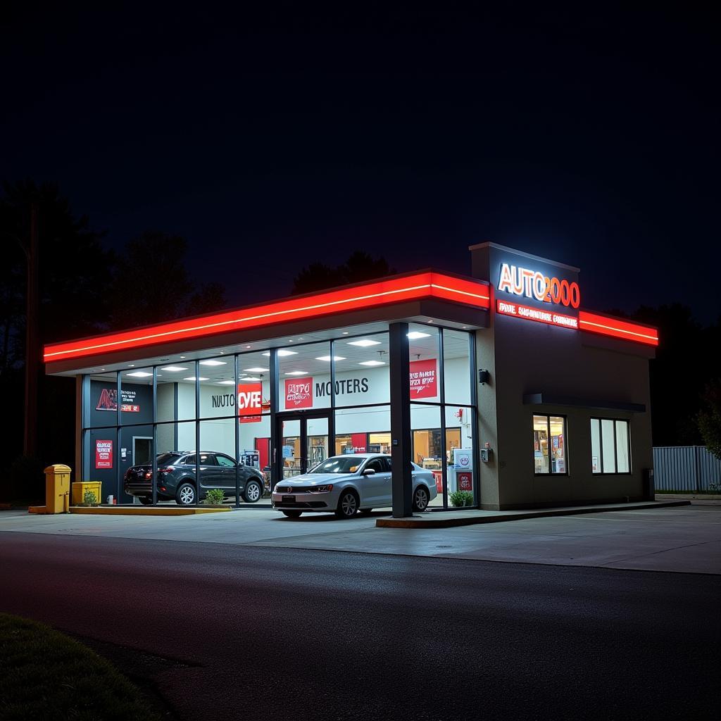 Auto 2000 Service Center Night View