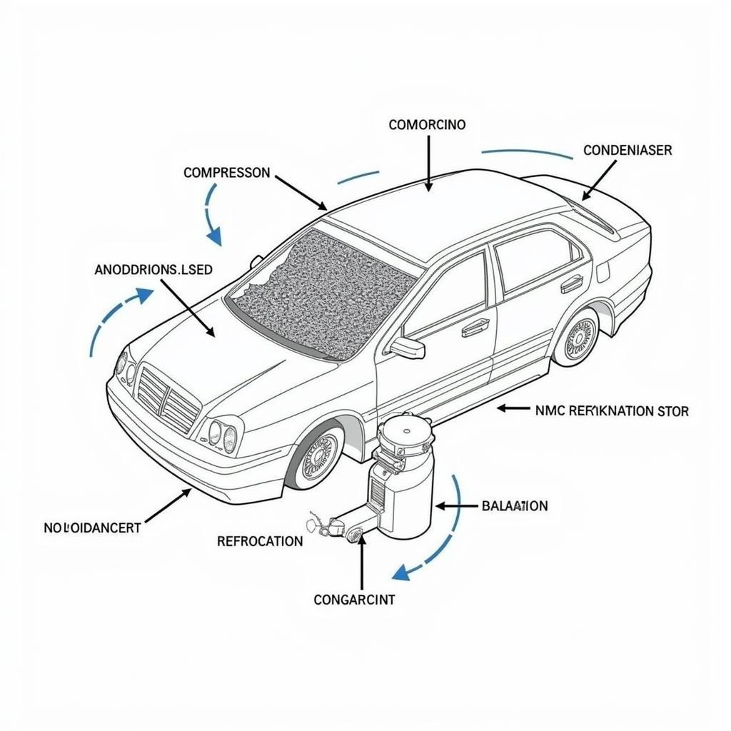 Car AC System Components Diagram in Copperas Cove TX