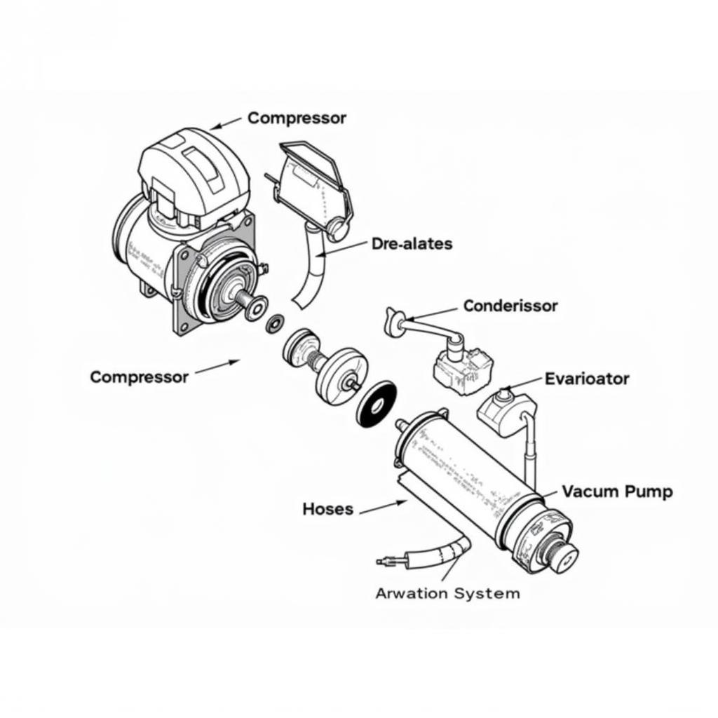 Car AC and Vacuum System Components