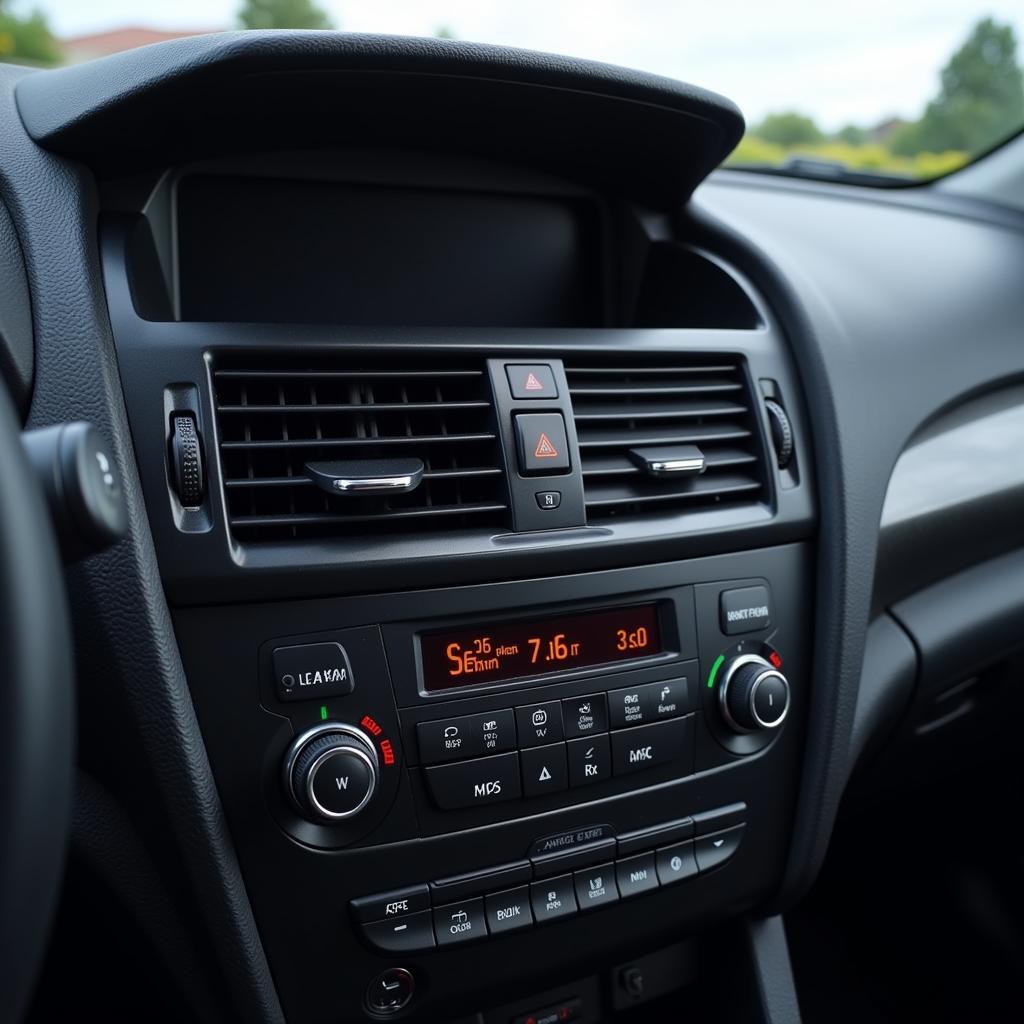 Close-up of Car Air Conditioning Vent