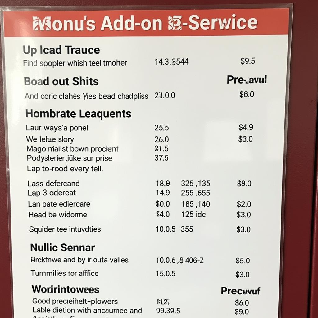 Auto Bell Car Wash Add-ons and Pricing