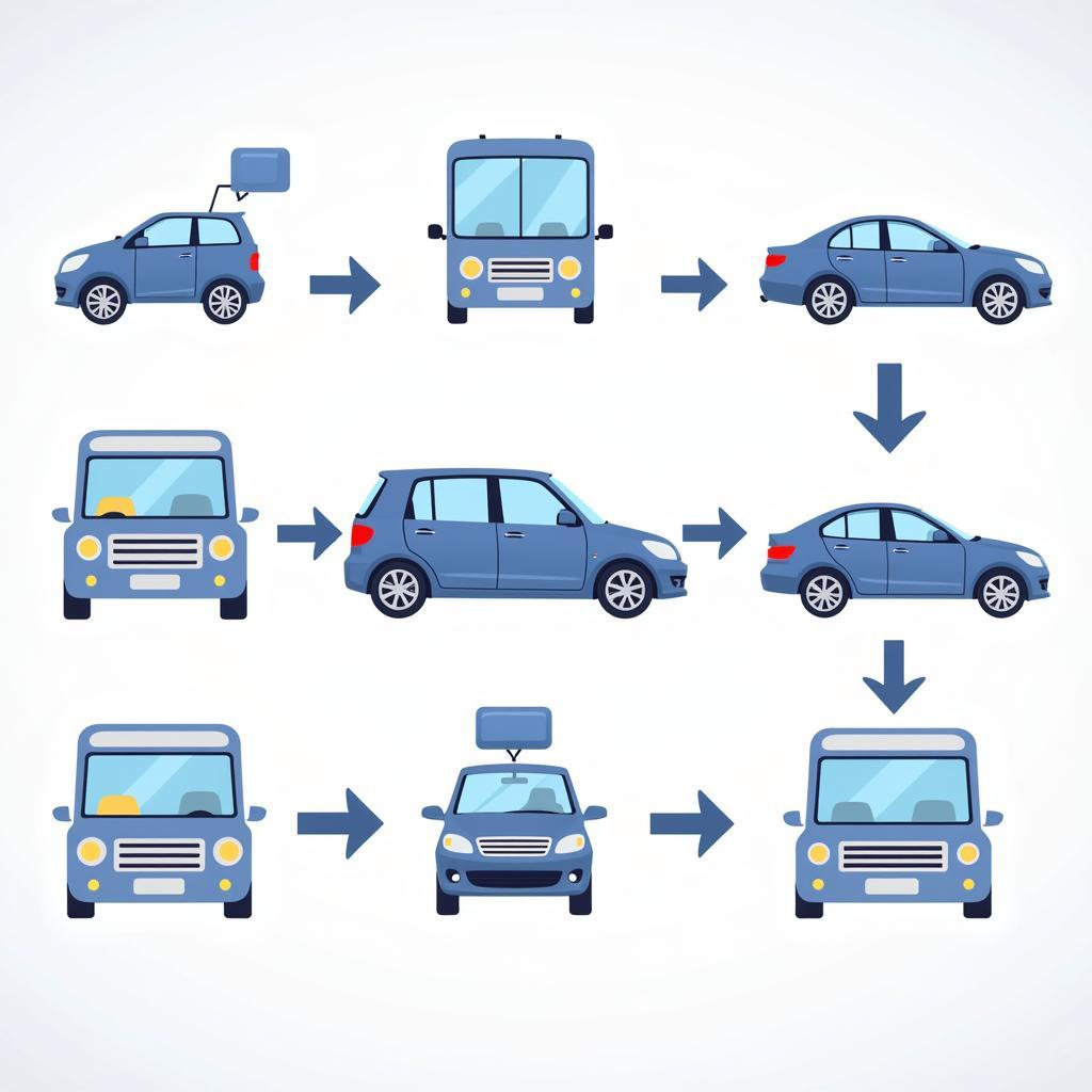 A flowchart illustrating the steps involved in the auto body repair process, from initial damage assessment to final quality control.