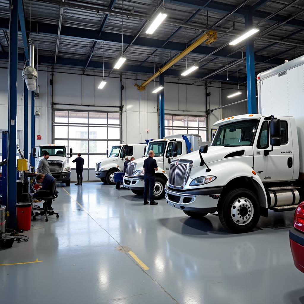 Auto Body Repair Shop Interior in Clinton Township