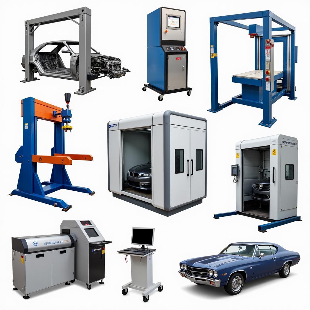 Modern Auto Body Shop Equipment