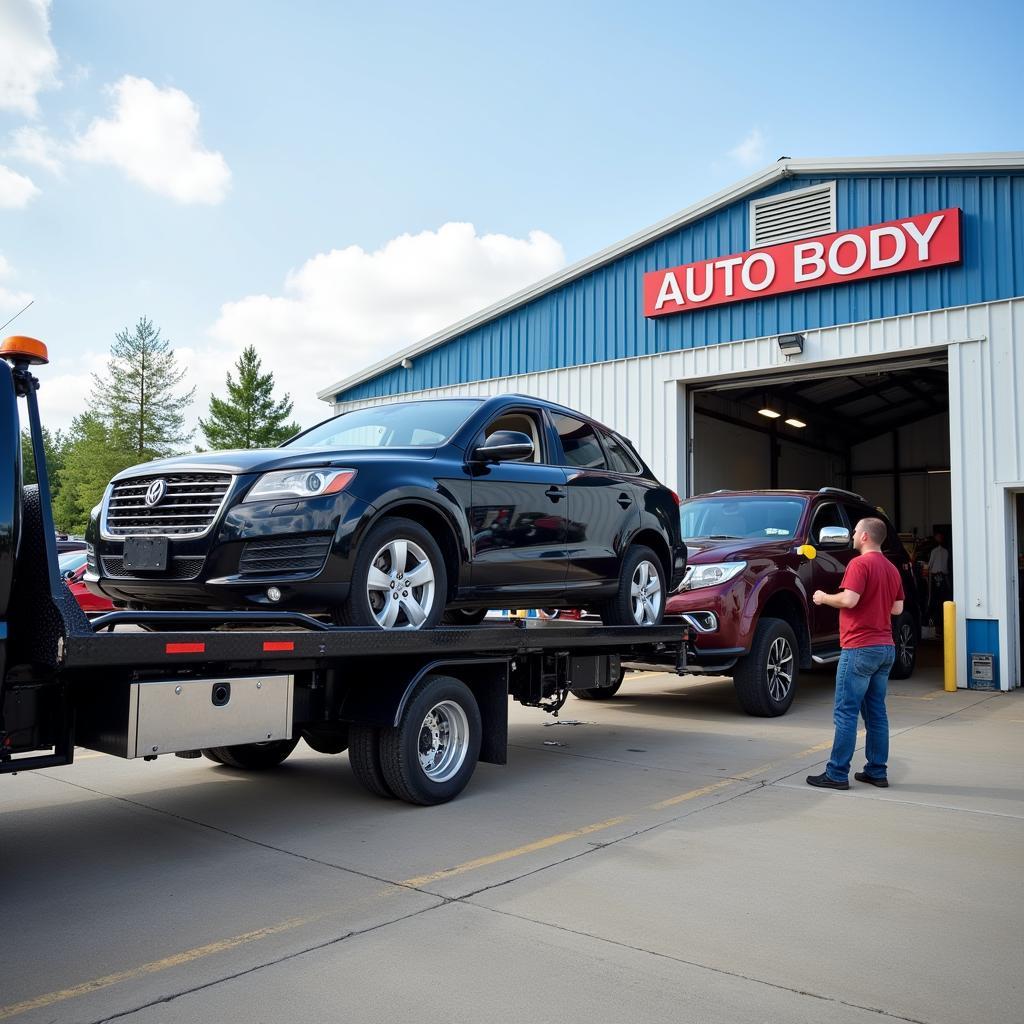 Auto Body Shop Near Towing Service