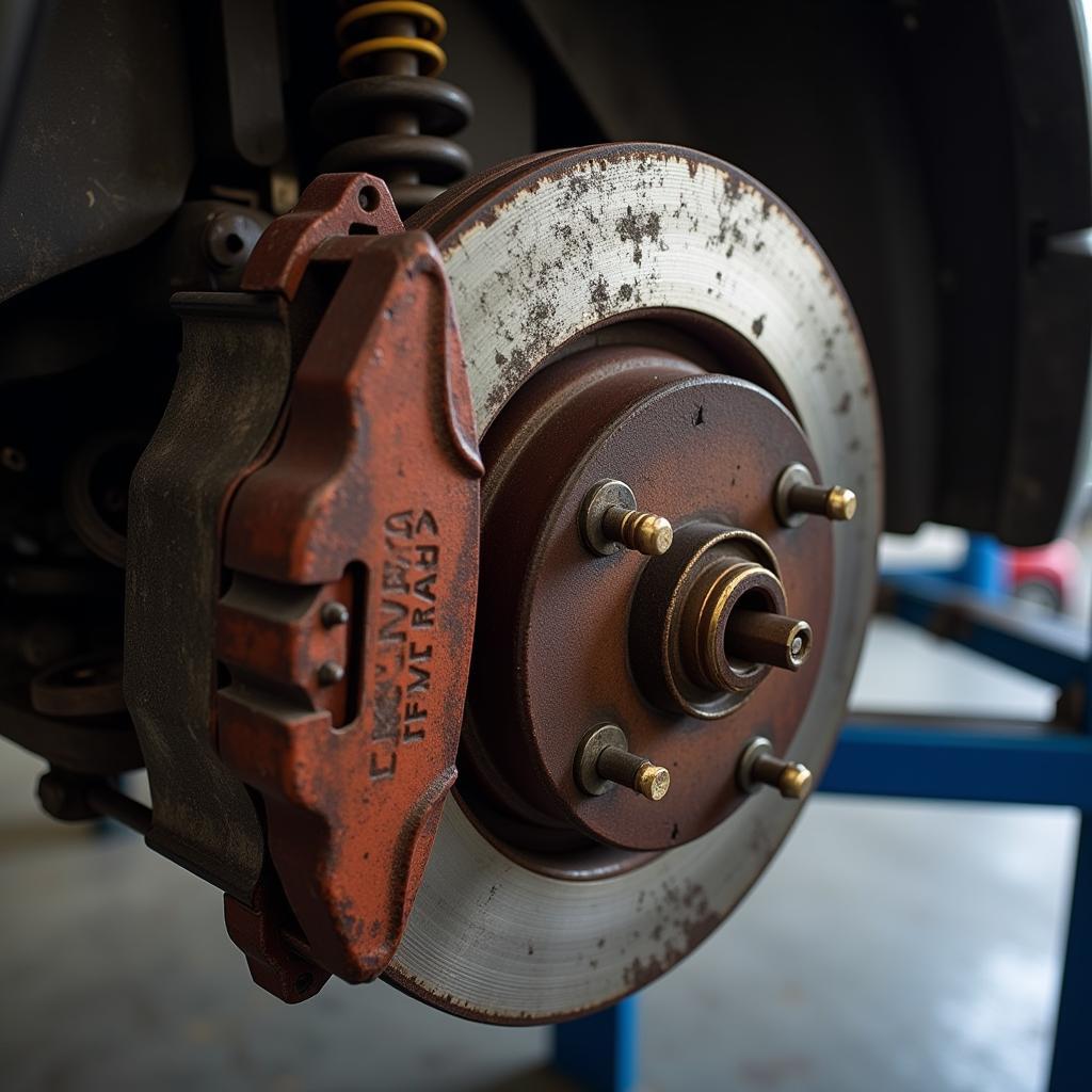 Brake Pads and Rotors in Need of Replacement