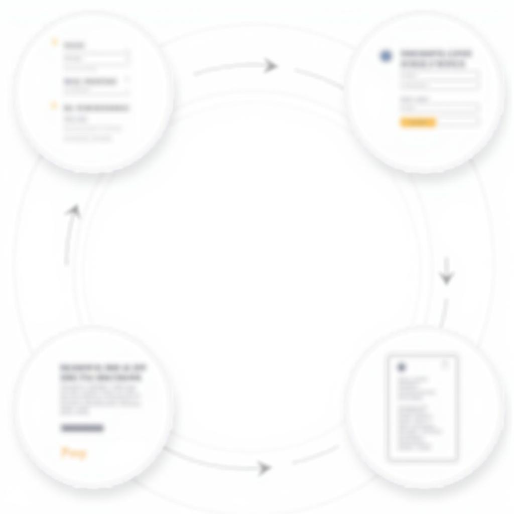 Auto Checkout Service Process Illustration