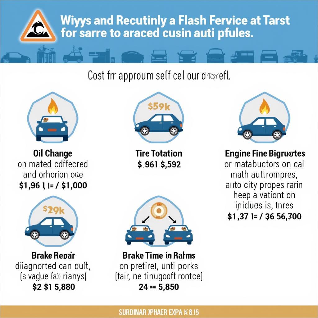 Breakdown of Auto City Auto Service Costs