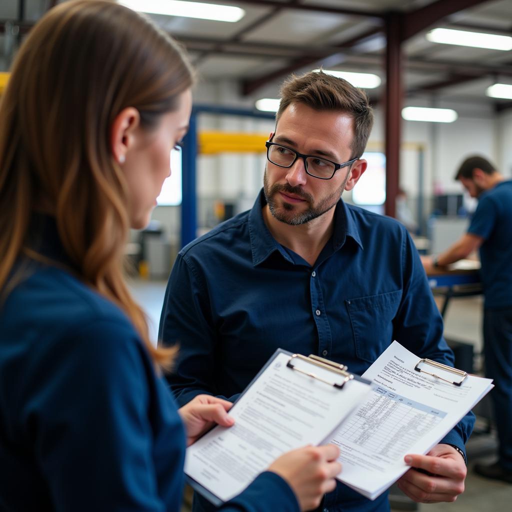 Auto Clearing Service Manager at Work