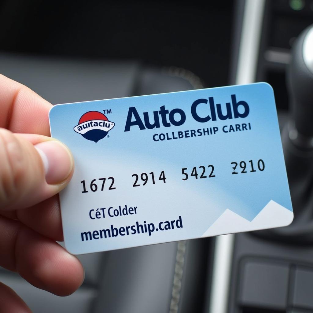 Auto Club Membership Card Santa Ana