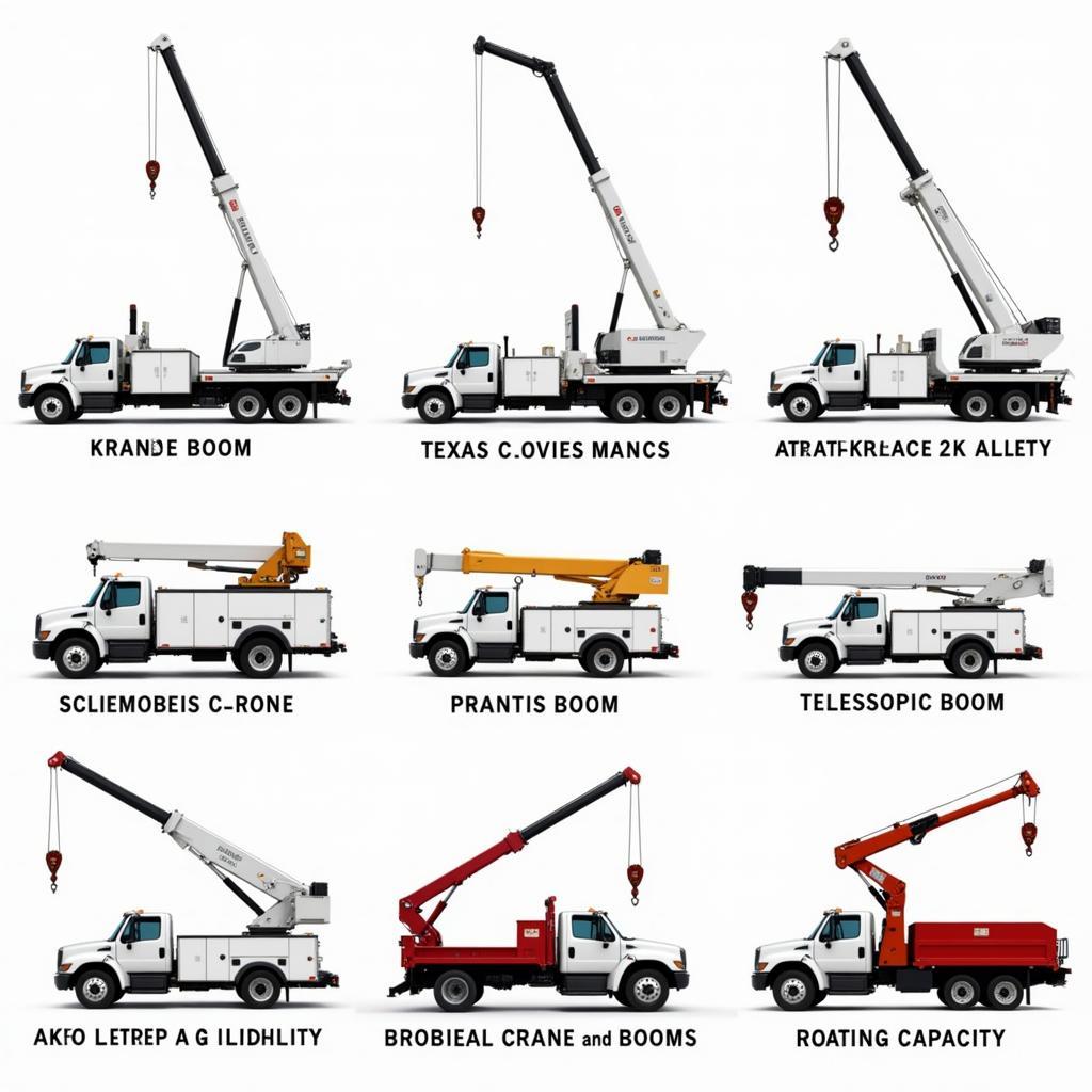 Different Types of Auto Cranes Mounted on Service Trucks