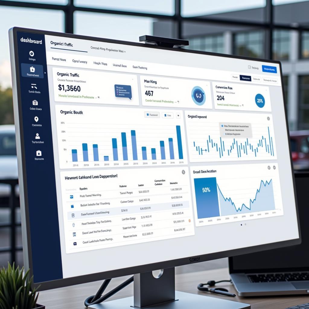 Auto Dealer SEO Performance Metrics Dashboard