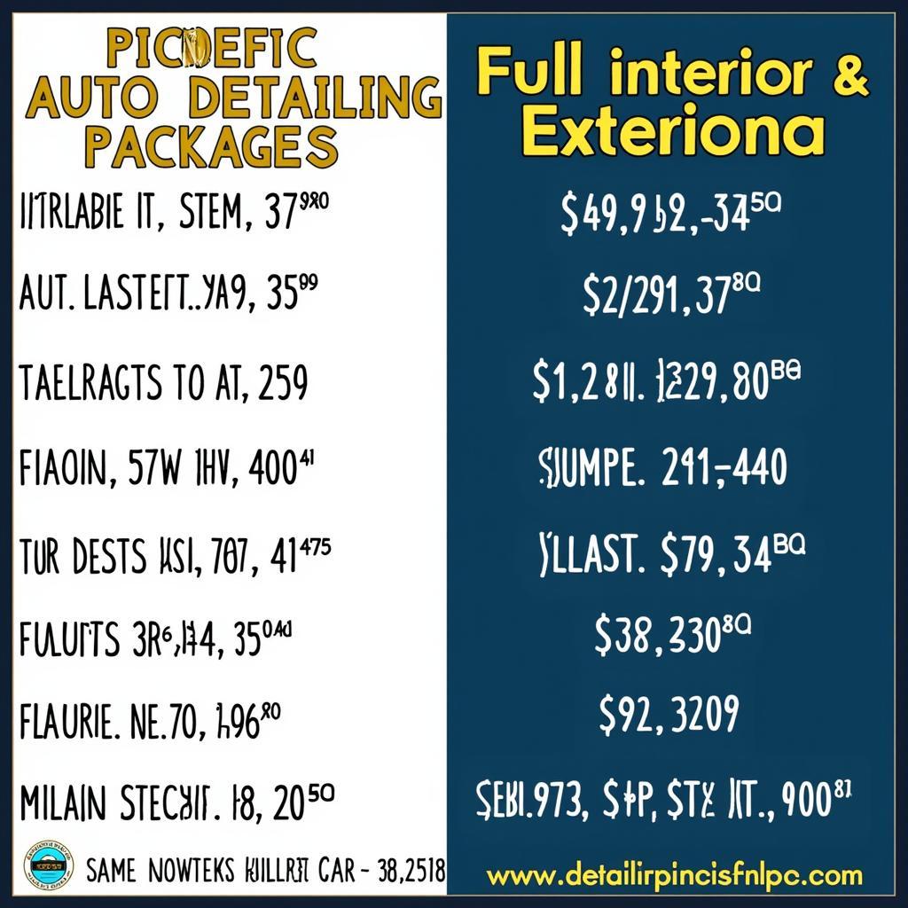 Auto Detailing Price Comparison Philippines