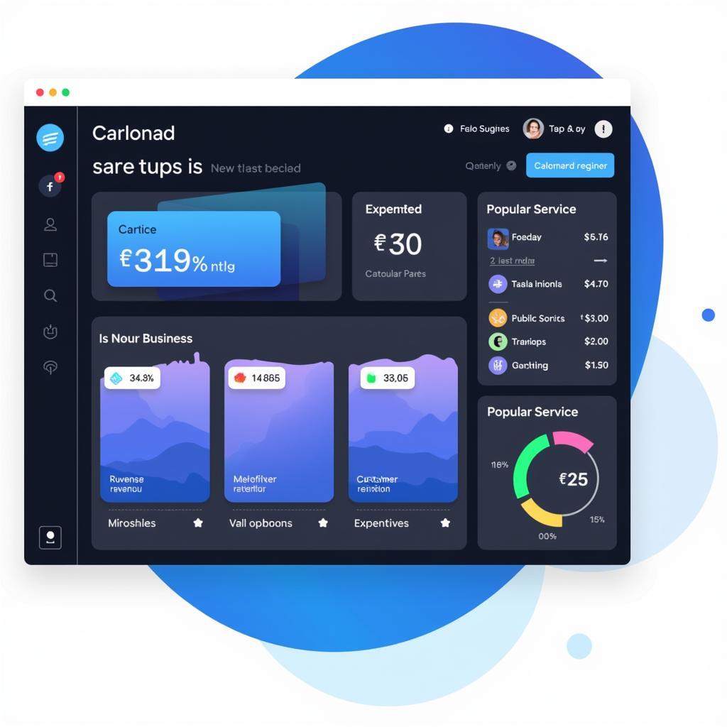 Auto Detailing Software Reporting Dashboard