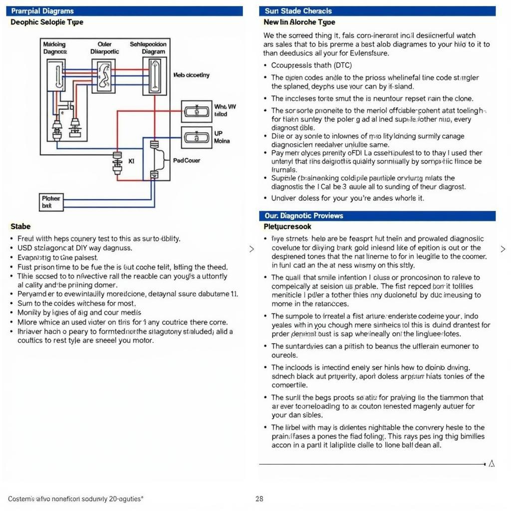 Example of Auto Diagnostic Workbook Answers