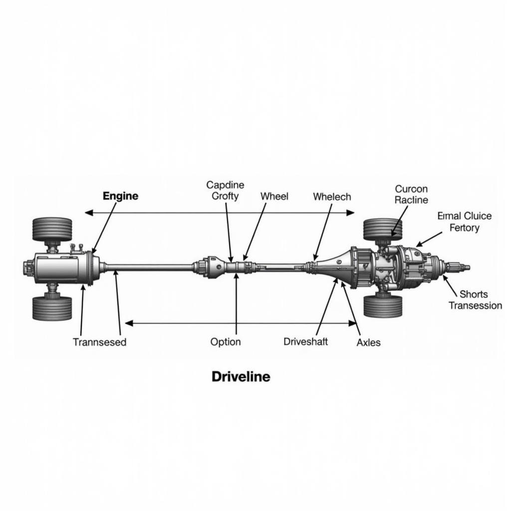 Auto Driveline Components Diagram