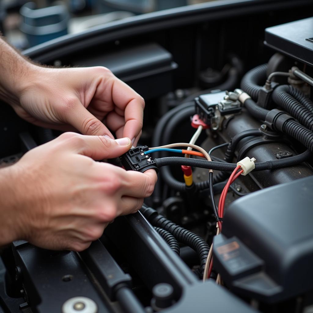 Inspecting a Car's Wiring Harness