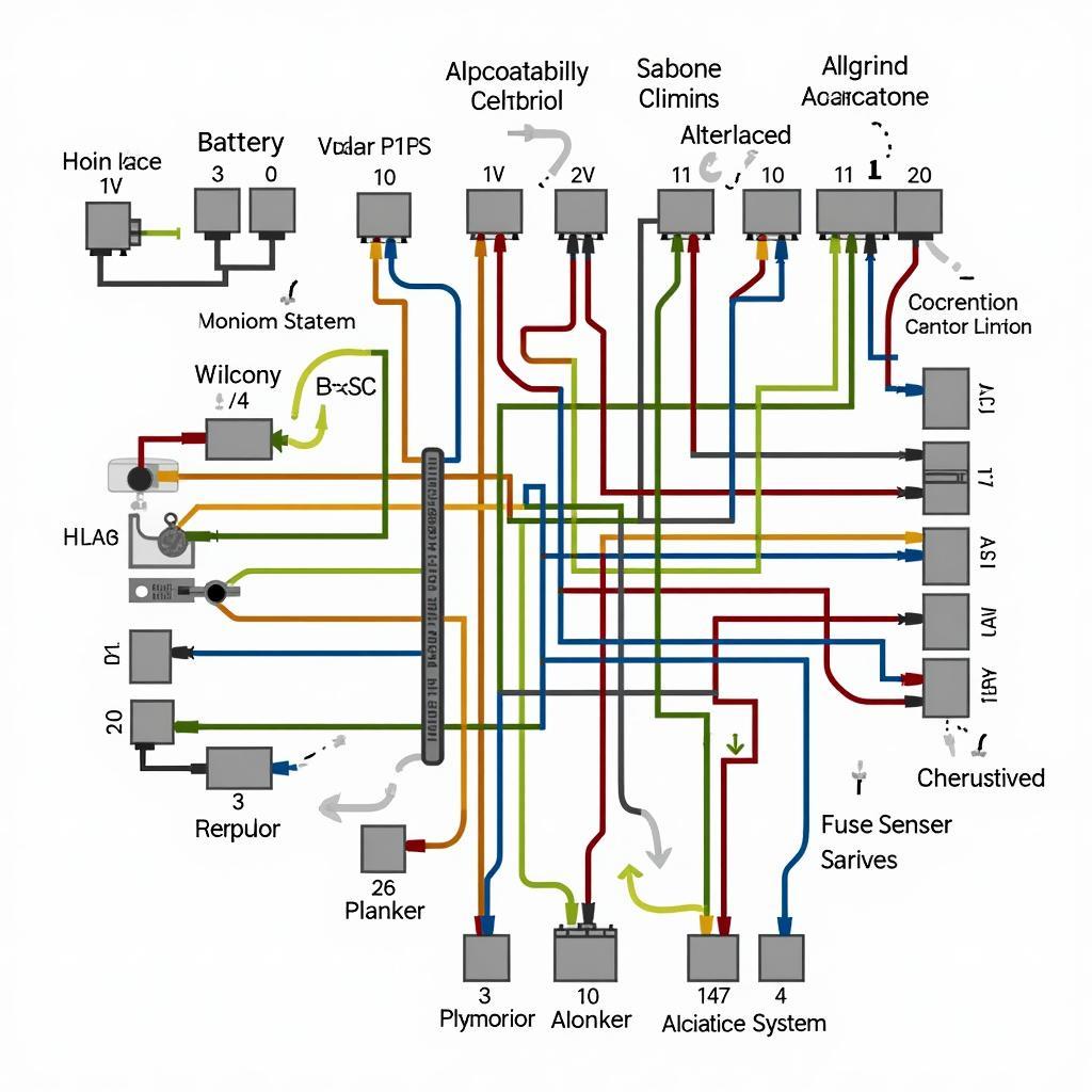 Modern Car Electrical System Diagram