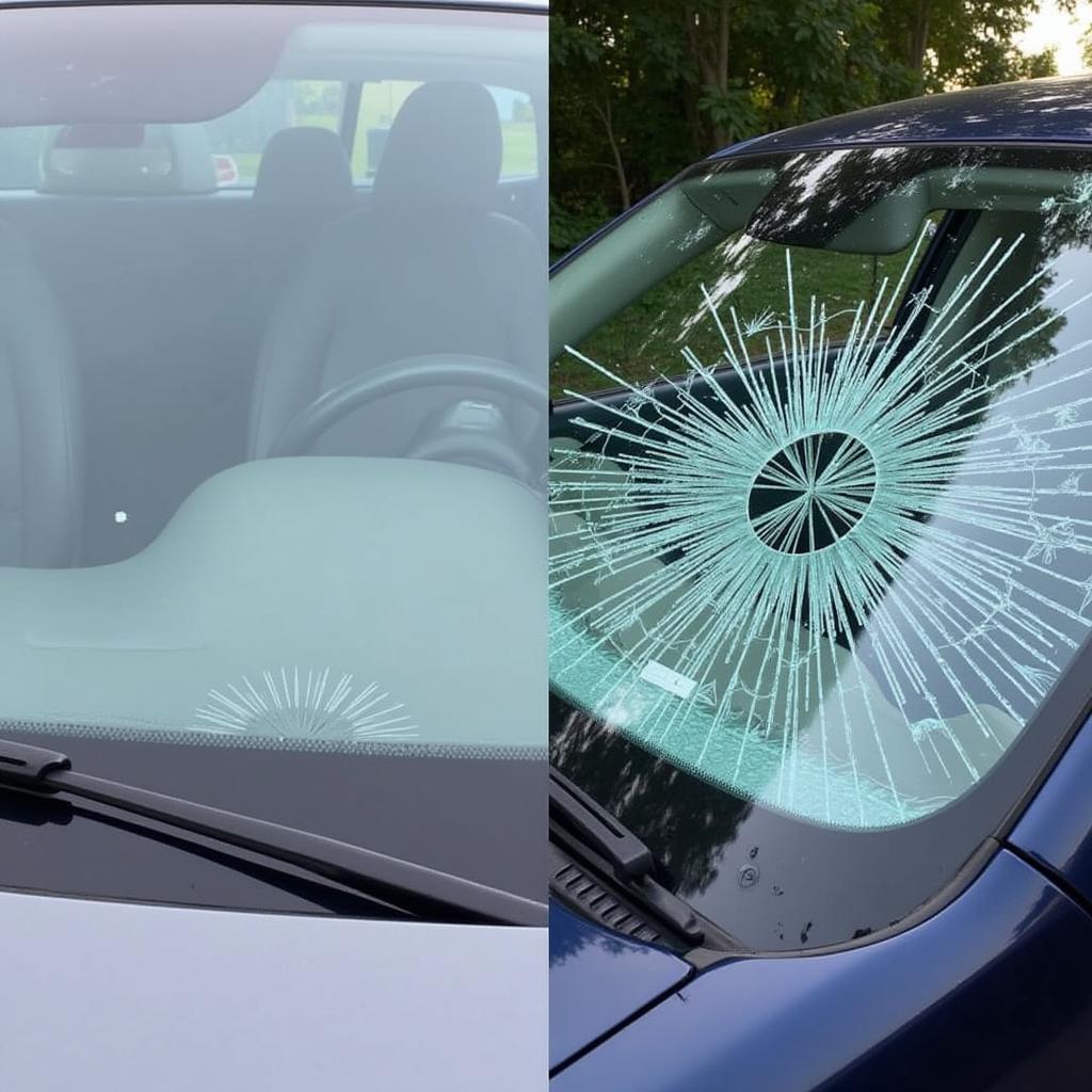 Comparison of Auto Glass Repair vs. Replacement