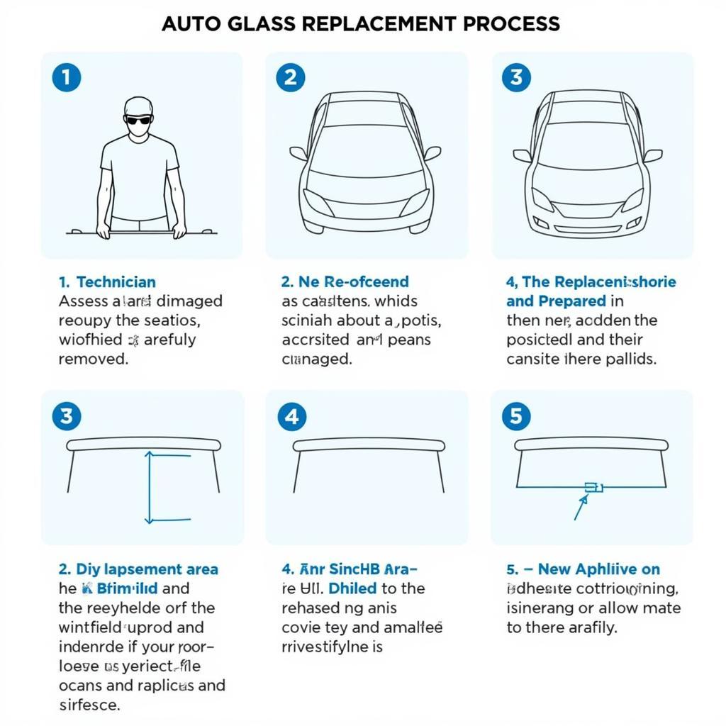 Auto Glass Replacement Process: Assessment, Removal, Preparation, Installation, Curing