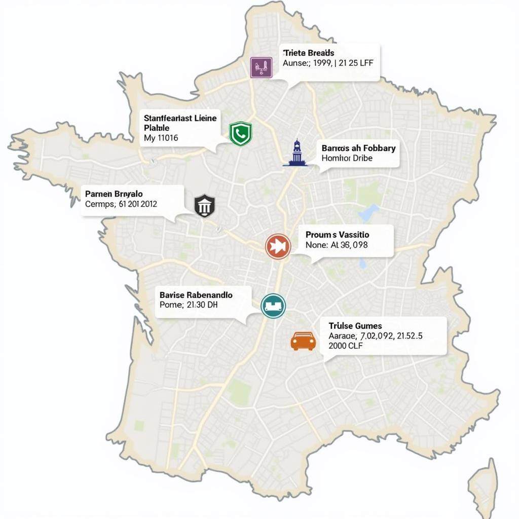 Map of Auto Libre Service Garages in Paris