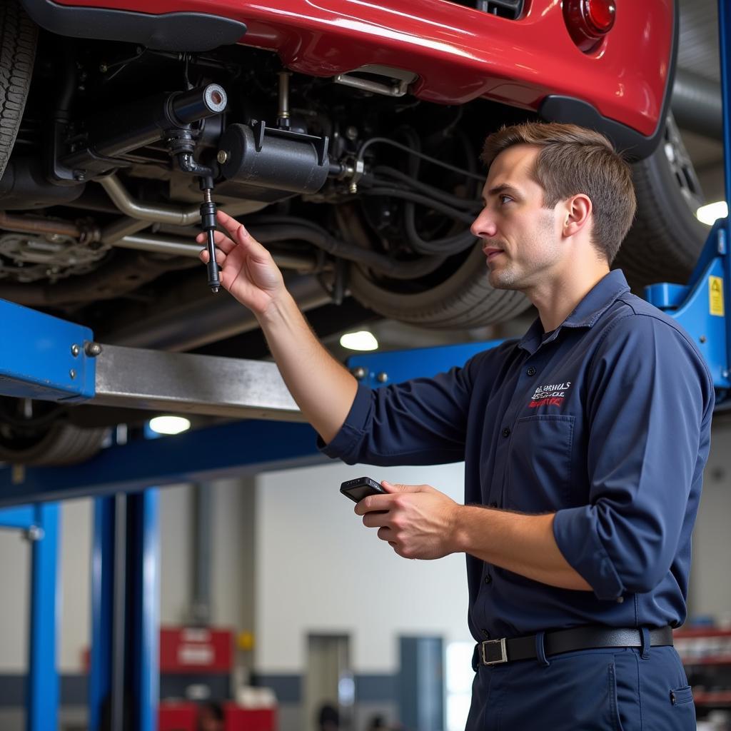 Auto Lift Maintenance by a Painesville Technician