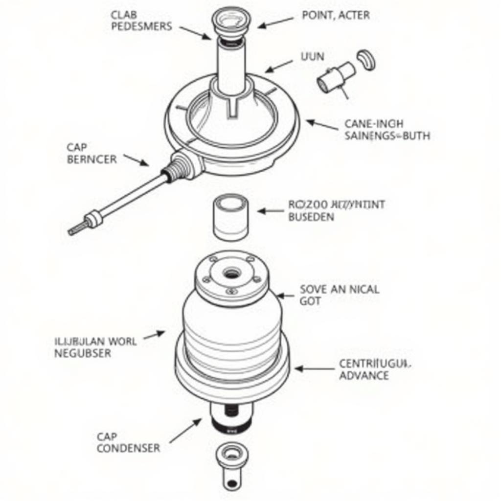 Auto-Lite Distributor Exploded View Diagram