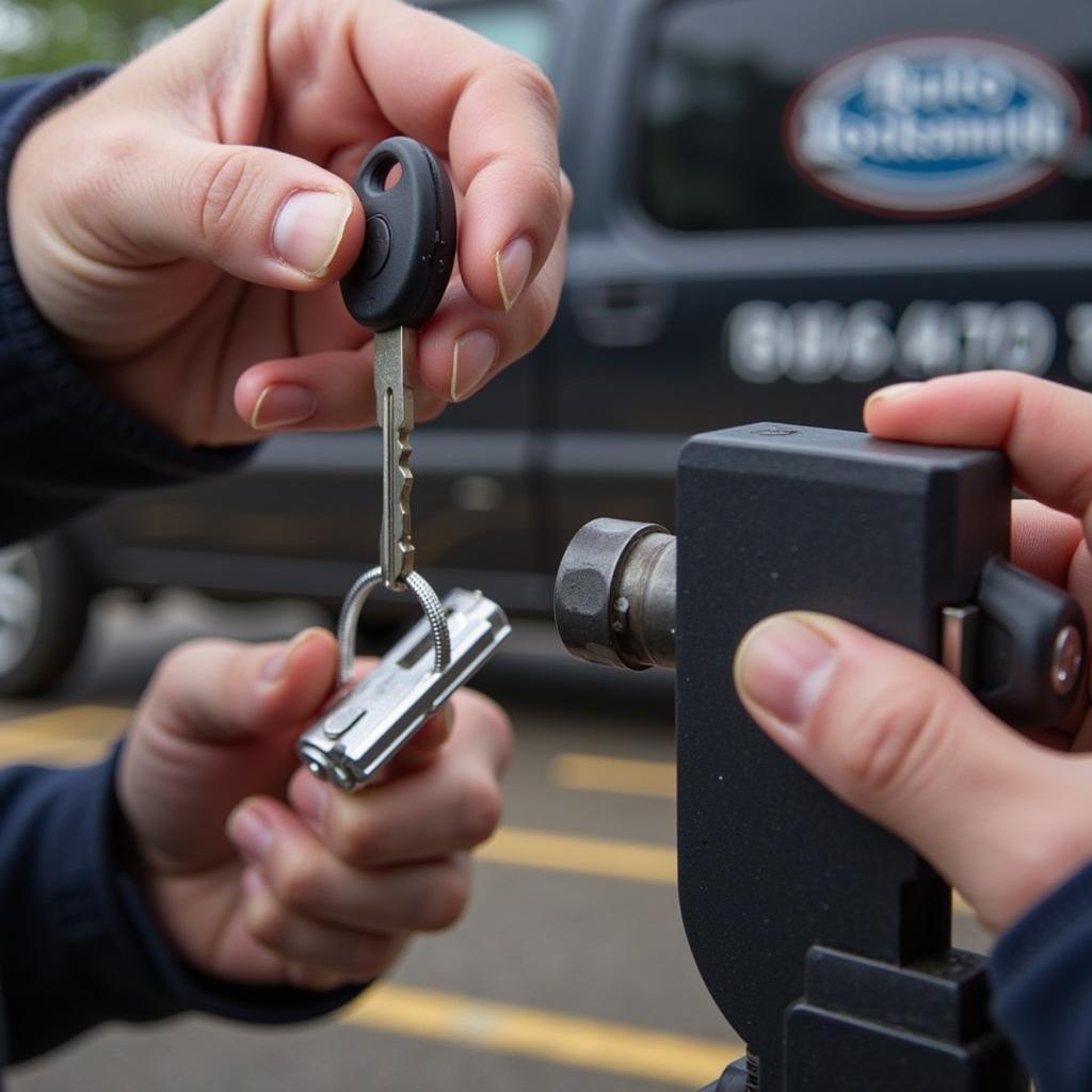 Auto Locksmith in Kent Replacing a Car Key