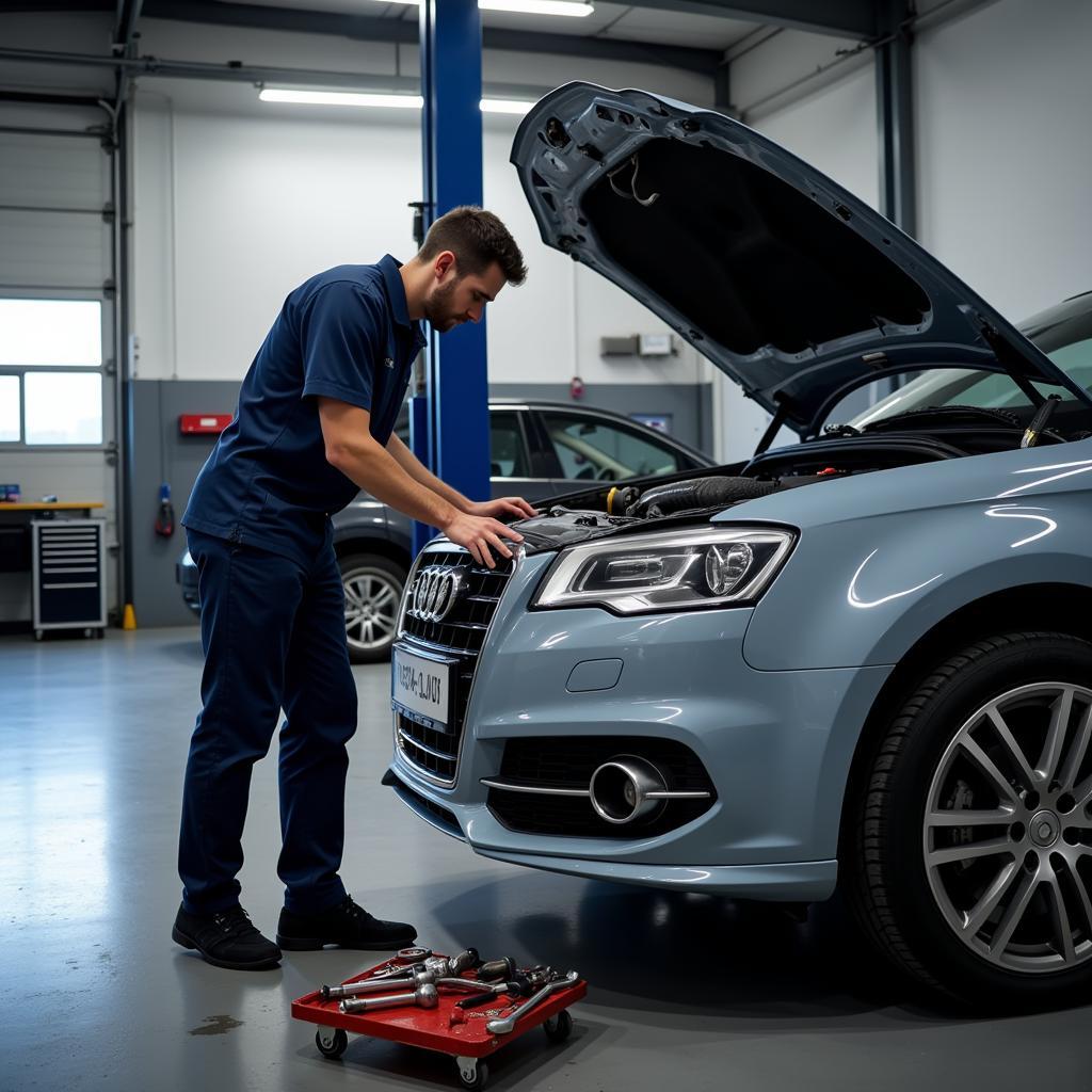 Car Inspection at an Auto Maintenance Services Ltd