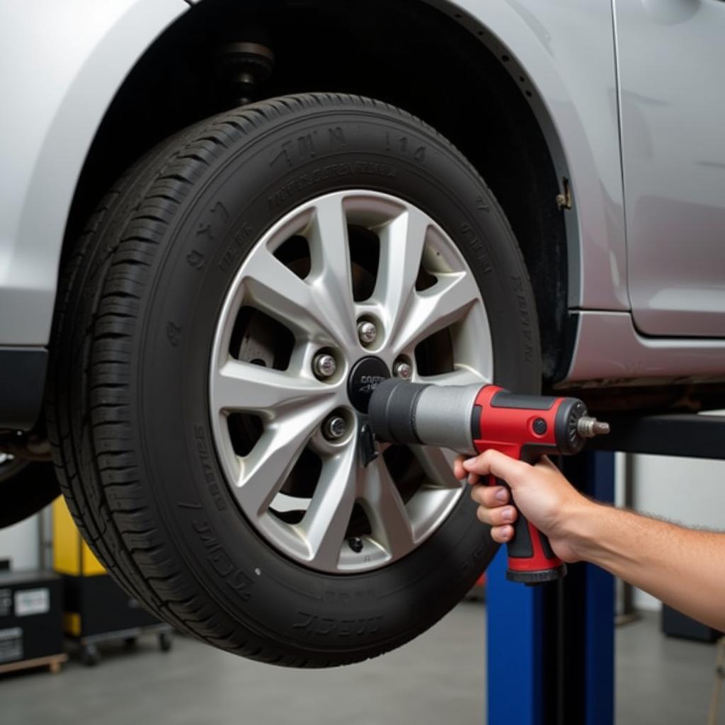 Tire Rotation at an Auto Maintenance Services Ltd