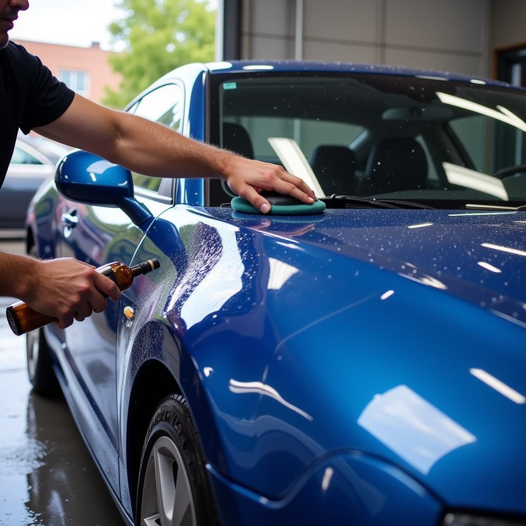 Exterior detailing services included in auto manicures