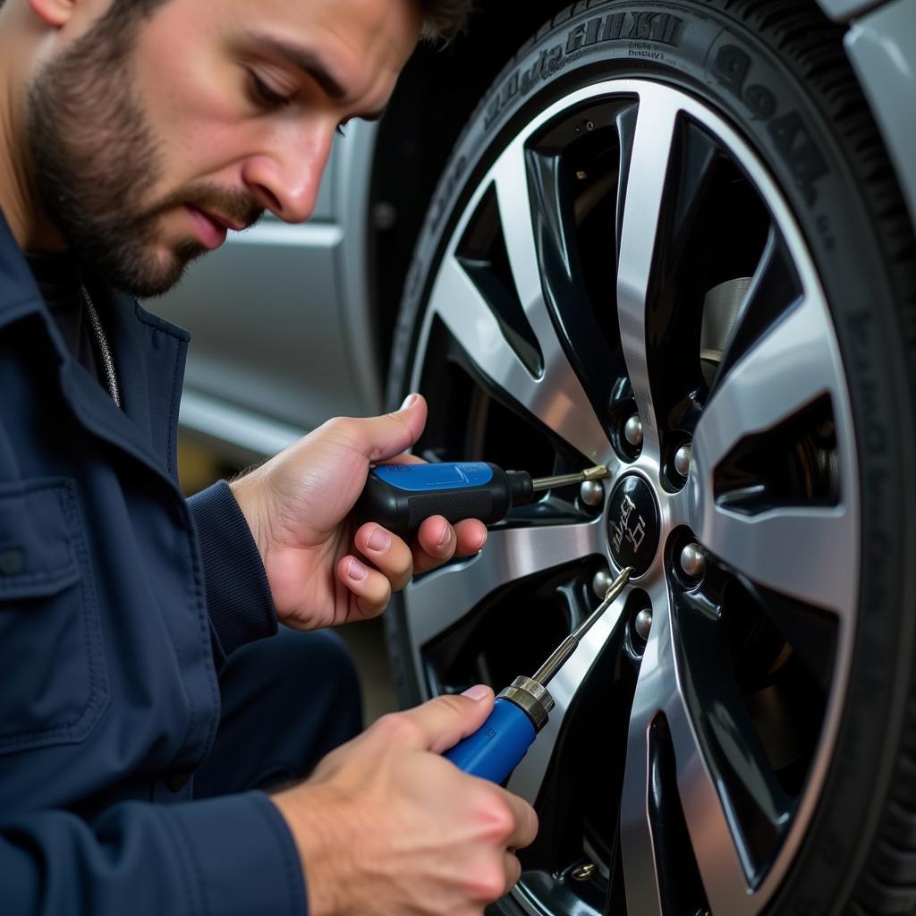 Tire Inspection at Auto Master Tire & Service